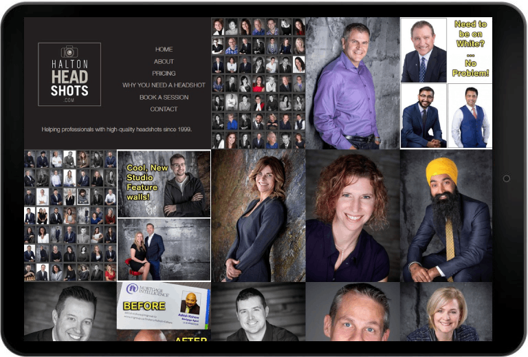 Halton Headshots website