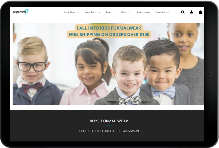 Paparazzi Kids website
