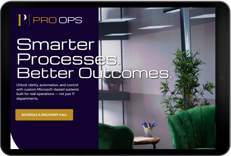 Pro Ops website